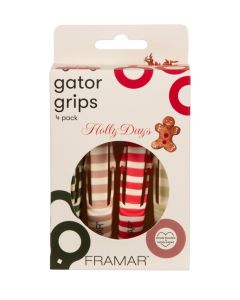 Framar Holly Days Gator Grips 4pk Holly Days Collection