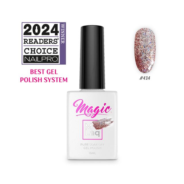 Magic Gel: Mlaq Gel Polish Pink Disco #414