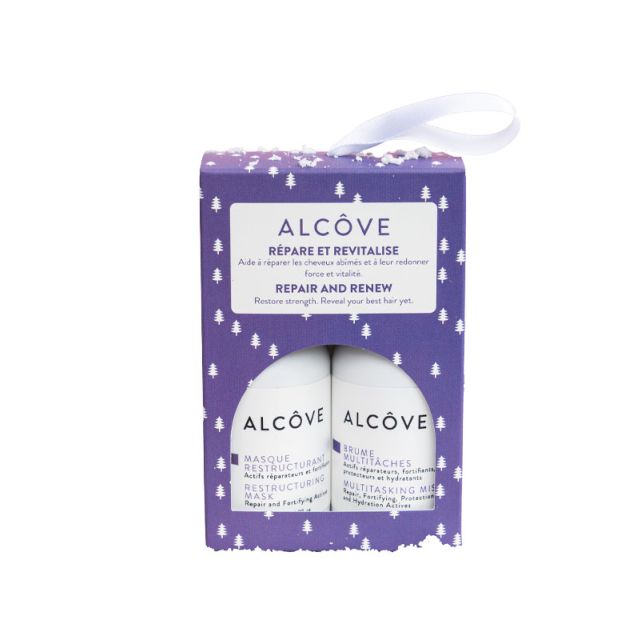 Alcove Repair &amp; Renew Restructing Mask &amp; Multitasking Mist 60ml 2pc Holiday Set