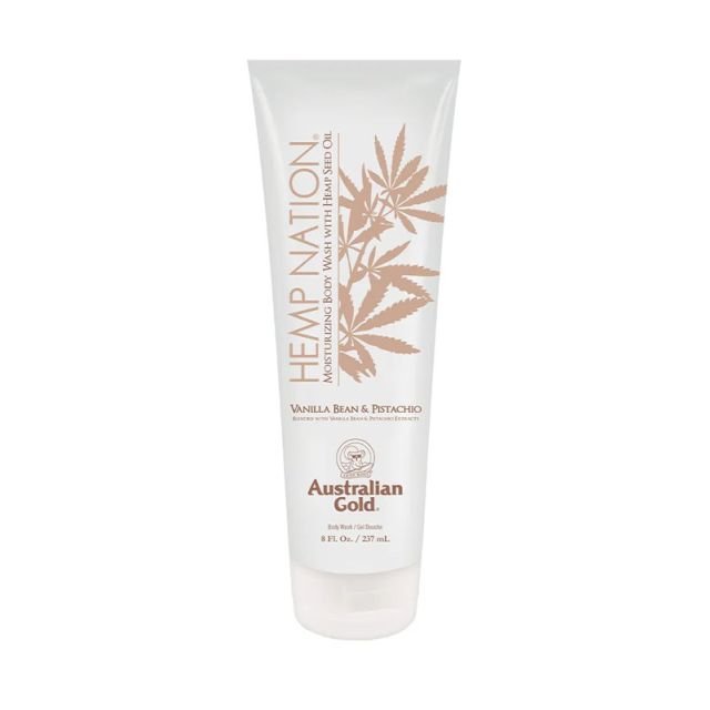 Hemp Nation Vanilla Bean & Pistachio Shower Gel Australian Gold