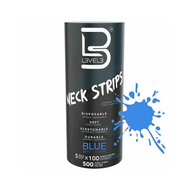 Level 3 Paper Neck Strips Blue 5 Rolls x 100 sheets