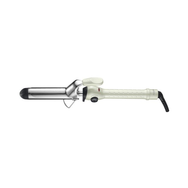 Babyliss Spring Curling Iron 1 1/4&quot; Silver White