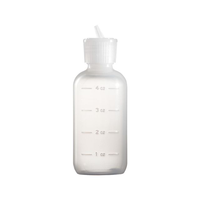 Flip-Top Bottle with Measuring Scales, 4 oz.