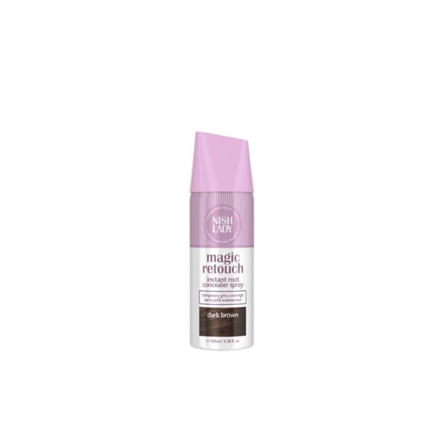 NishLady Magic Retouch Dark Brown 100ml Instant Root Concealer Spray