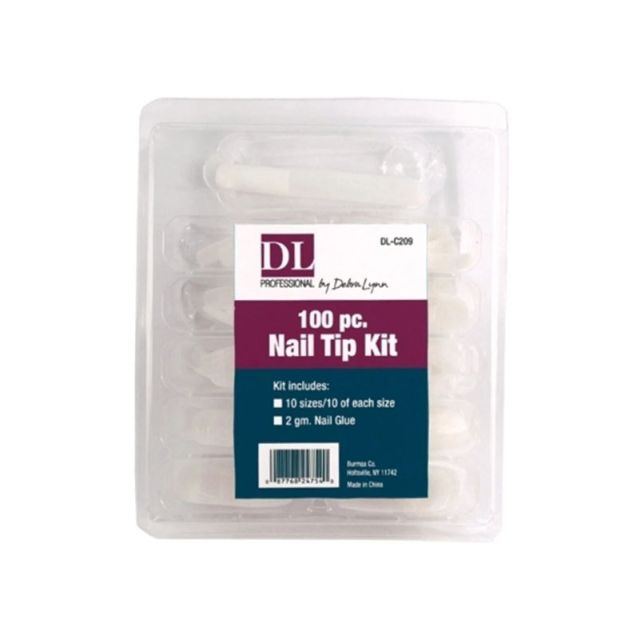DL Pro Nail Tip Full Well Tips with Glue