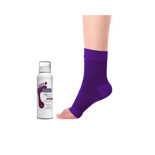 Footlogix Pedi Purple Socks