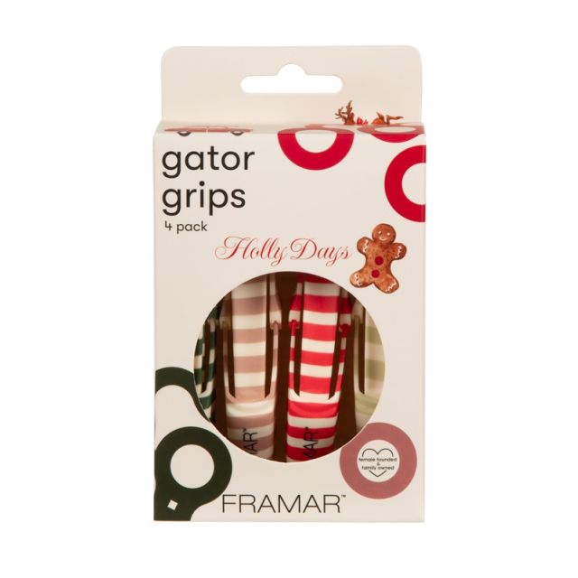 Framar Holly Days Gator Grips 4pk Holly Days Collection