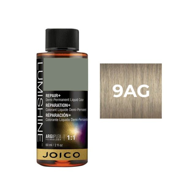 Joico: LumiShine Demi Permanent 9AG Ash Gold Light Blonde