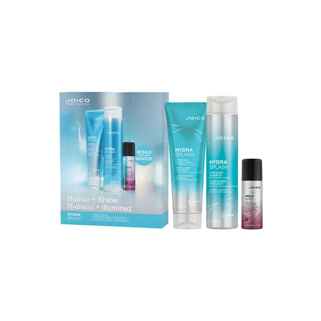 Joico Hydra Splash Holiday Trio 26 Shampoo 300ml, Condtioner 250ml, & Hold Hero 50ml