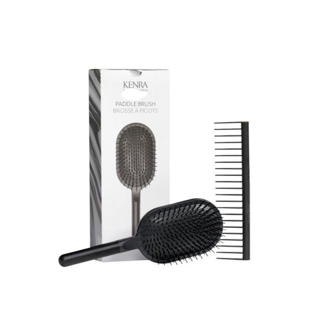 Kenra Paddle Brush &amp; Wide Tooth Comb Set