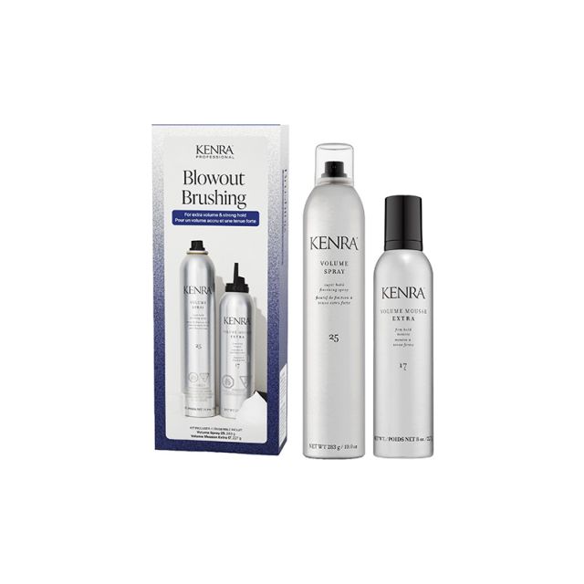 Kenra: Blowout Brushing Extra Volume Holiday Duo Volume Hairspray & Volume Mousse Extra