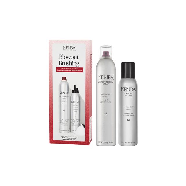Kenra: Blowout Brushing Volume Holiday Duo Perfect Medium Hairspray + Volume Mousse