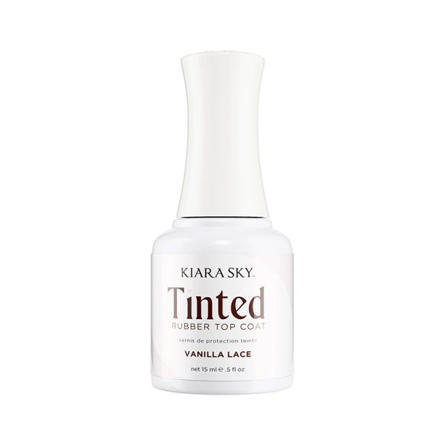 Kiara Sky Tinted Rubber Gel Top Coat Vanilla Lace