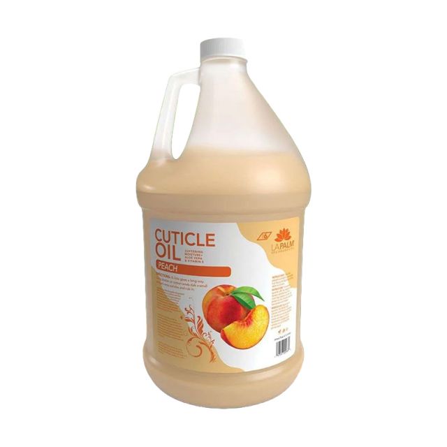 La Palm Peach Cuticle Oil Gallon