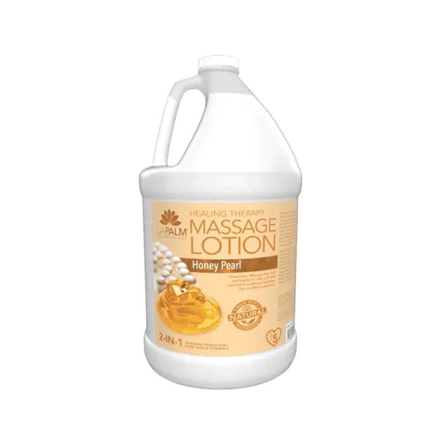 La Palm Honey Pearl Massage Lotion 1 Gallon