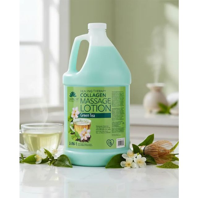 La Palm Green Tea Collagen Lotion Galon