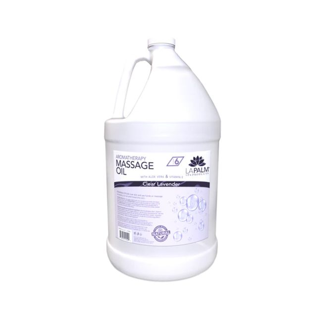 La Palm Massage Oil Clear Lavender Gallon