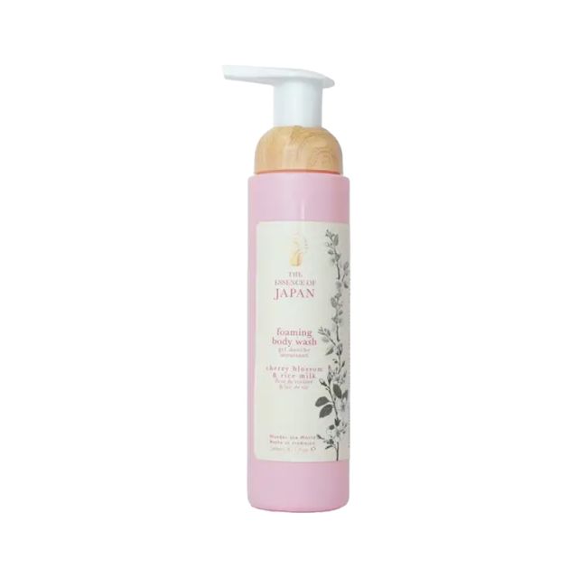 Essence Of Japan: Cherry Blossom & Rice Foaming Body Wash, 240mL/8oz