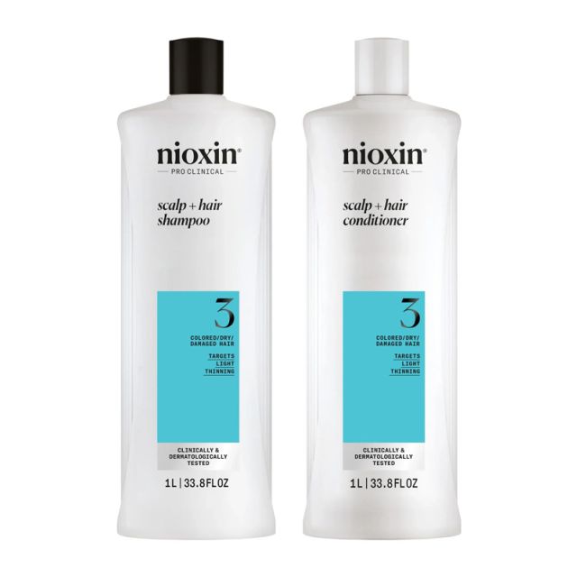 Nioxin: System 3 Duo, 1L for Light Thinning & Colour Treated Hair