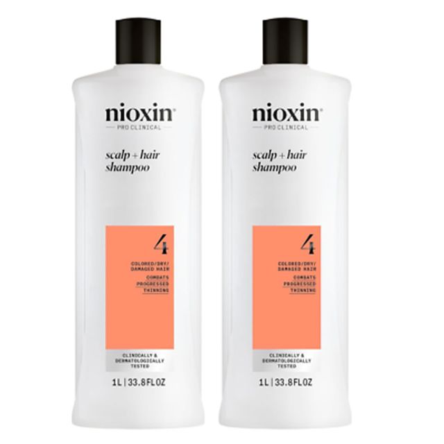 Nioxin Pro System 4 Duo 1Liter for Thinning & Colour Treated Hair