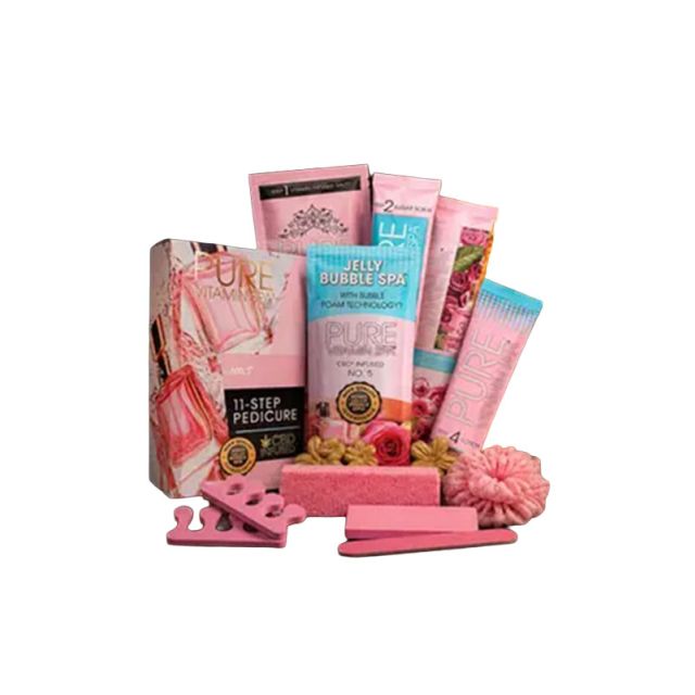 Pure Vitamin Spa CBD Infused No. 5 11-Step Pedicure Kit