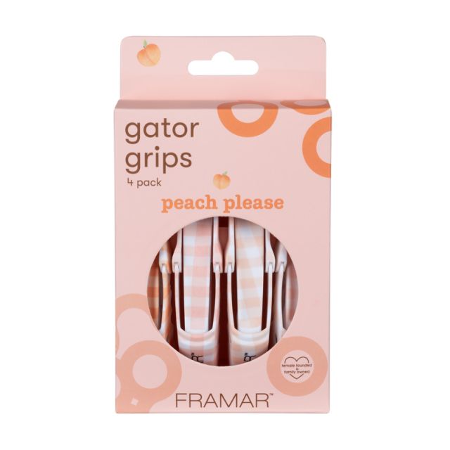 Framar: Peach Please Gator Grips 4pk