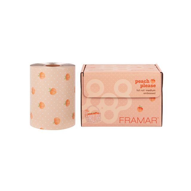 Framar: Peach Please Medium Embossed Foil Roll 320 ft