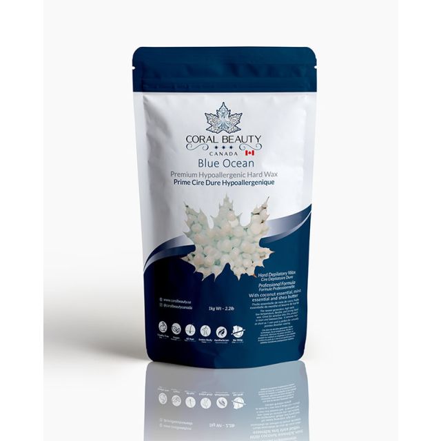 Coral Beauty: Blue Bead Wax Blue Ocean 1kg / 2.2 lbs