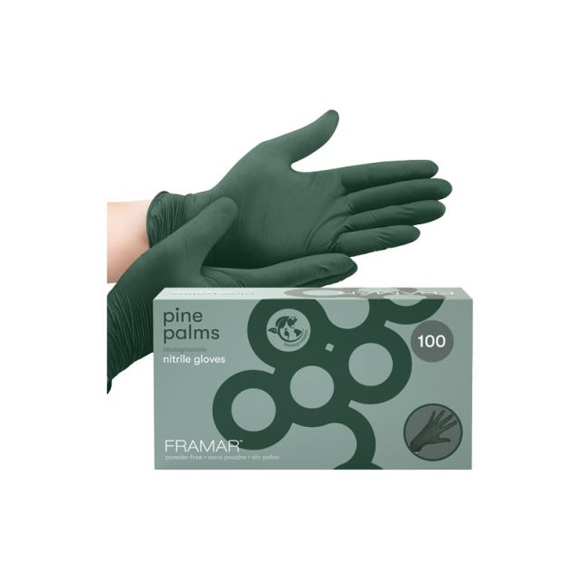 Framar Pine Palms Nitrile Large Gloves 100pk