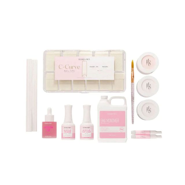 Kiara Sky Acrylic Nail Kit 14pk Square