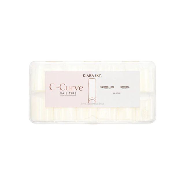 Kiara Sky C-Curve Square XXL Natural Nail Tips 500ct