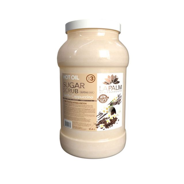 La Palm Hot OIl Vanilla Cappuccino Scrub Gallon