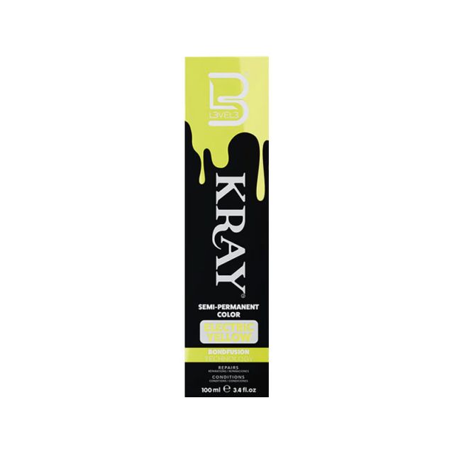 Level 3 Kray Electric Yellow Semi-Permanent Color 100ml