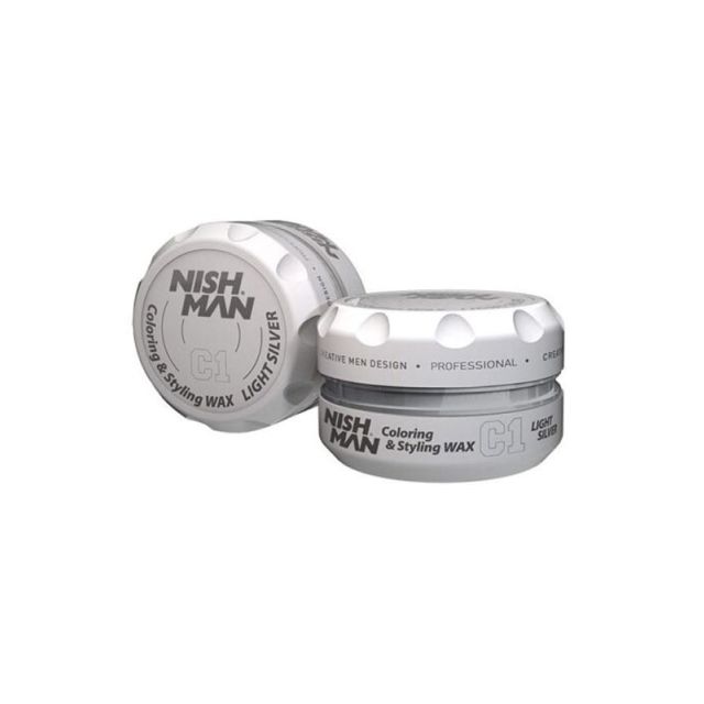 NishMan Coloring & Styling Light Silver Wax C1