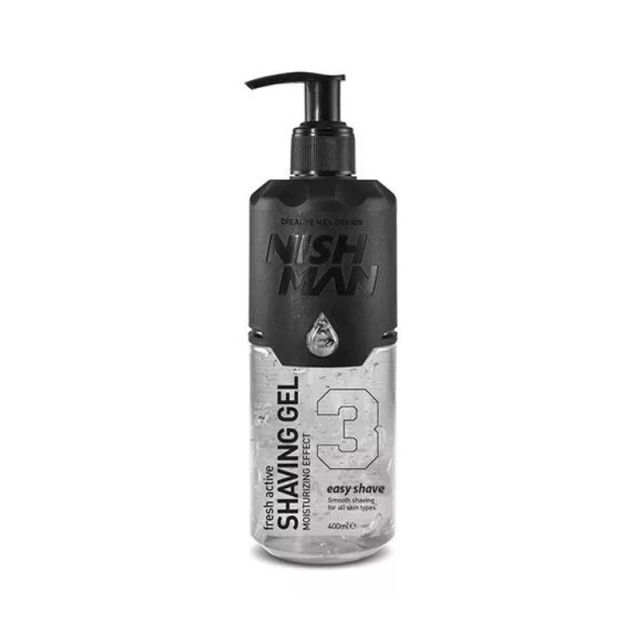 NishMan Fresh Active Shaving Gel 3 Easy Shave 400m