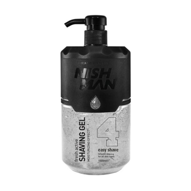 NishMan Fresh Active Shaving Gel 4 Easy Shave 1000