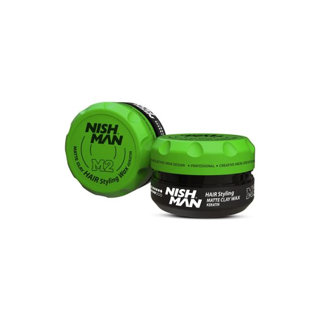 NishMan Hair Styling Matte Clay Wax M2 100ml