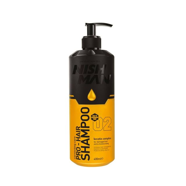 NishMan Pro-Hair Shampoo 02 Keratin 400ml