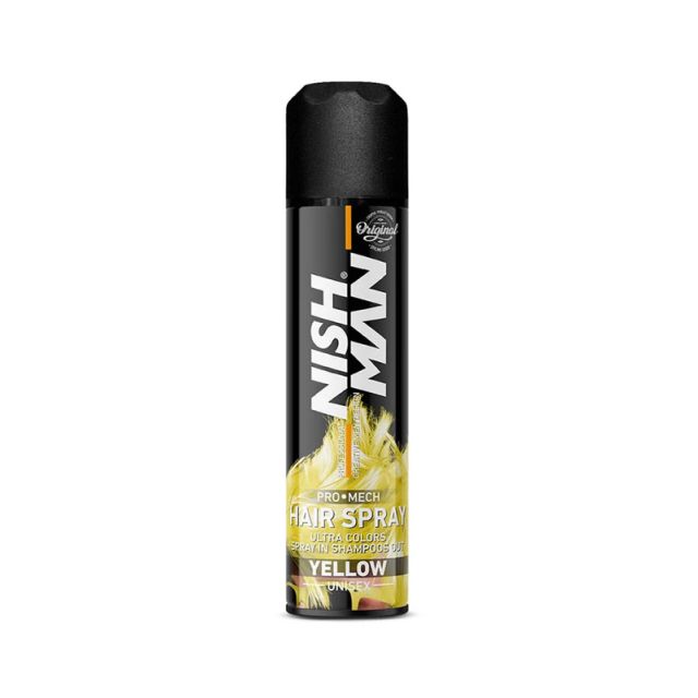 NISHMAN Yellow Hair Spray Ultra Colors 150ml