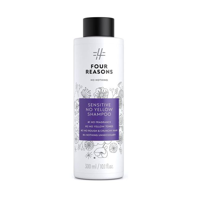 No Nothing Sensitive No Yellow Shampoo 300ml Four Reasons No Fragrance, Unscented