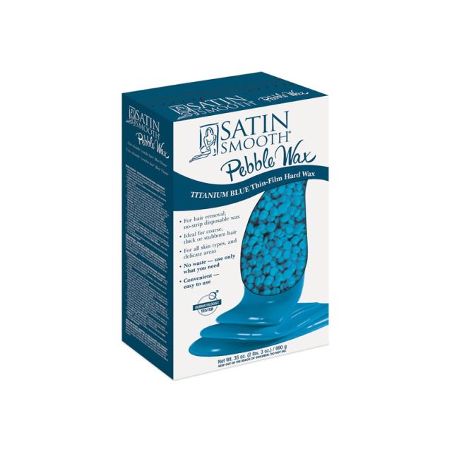 Satin Smooth Pebble Wax Blue 2lbs