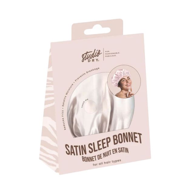 Studio Dry Satin Sleep Bonnet Rose Gold
