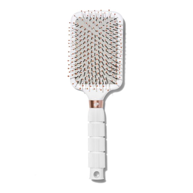T3: Paddle Brush (White/Rose Gold)
