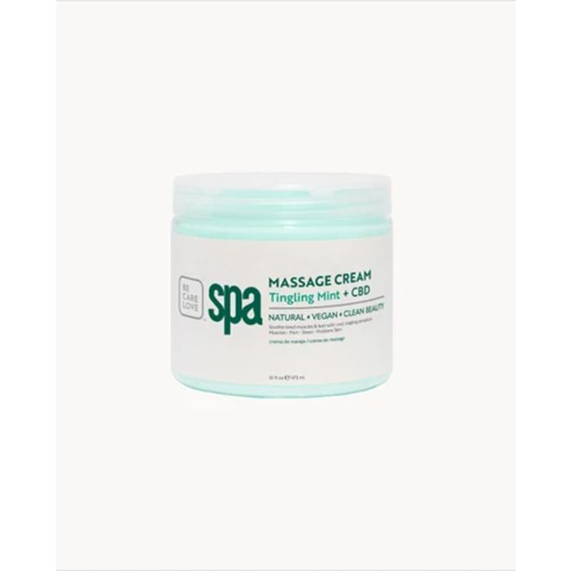 BCL SPA Tingling Mint+CBD Massage Cream 16 Oz
