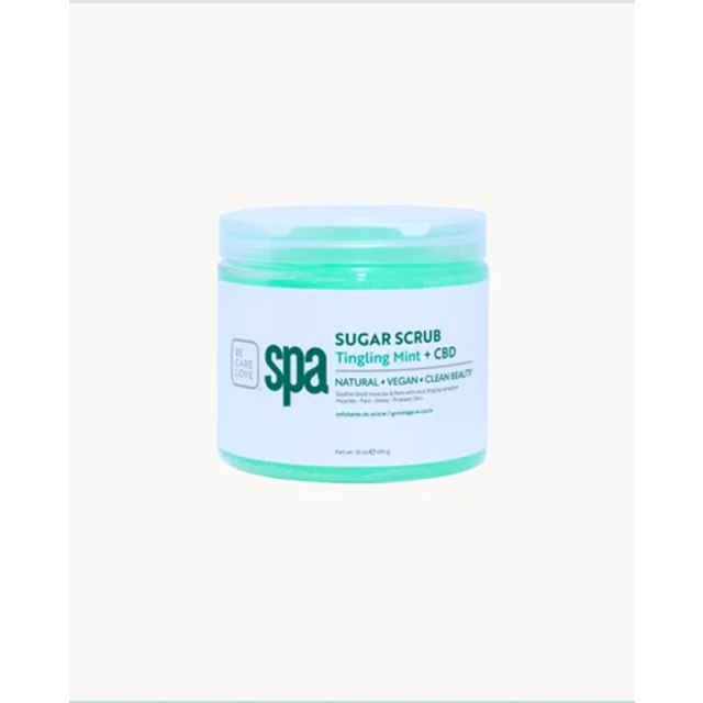 BCL SPA Tingling Mint+CBD Exfoliating Sugar Scrub 16oz