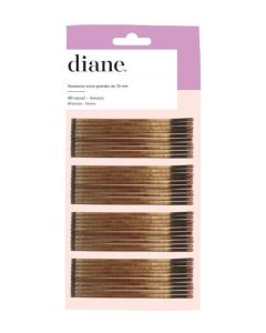 Diane 2.5 Curved Bob Pin Brown 40 count
