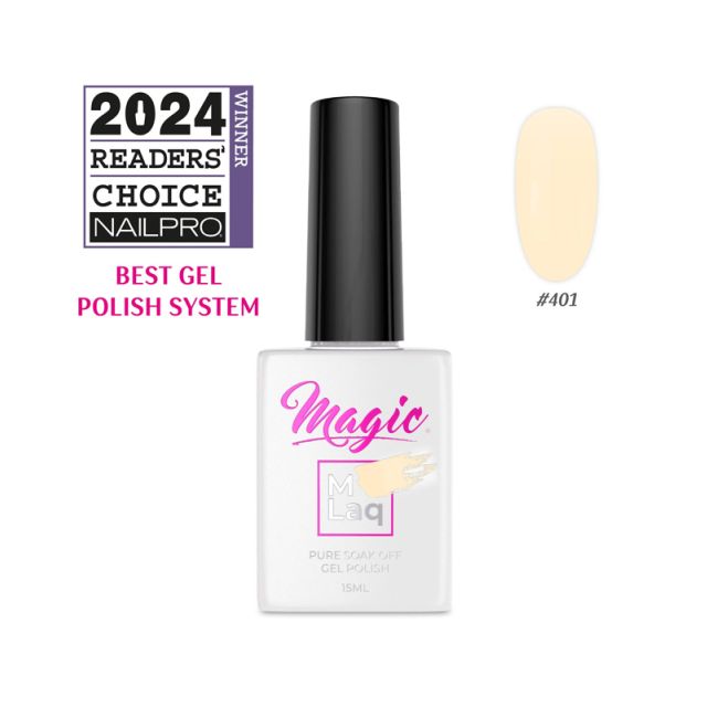 Magic Mlaq Gel Polish Lemon Icing #401