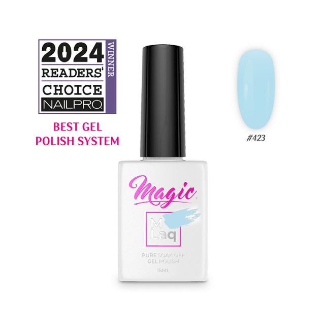 Magic Gel: Mlaq Gel Polish  Aqua Dream #423
