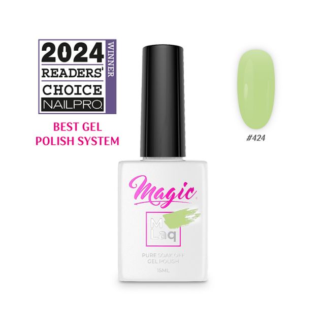 Magic Gel: Mlaq Gel Polish Kiwi Crush #424