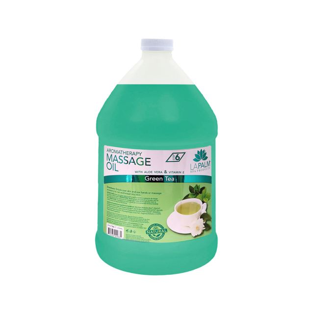 La Palm Massage Oil Green Tea Gallon